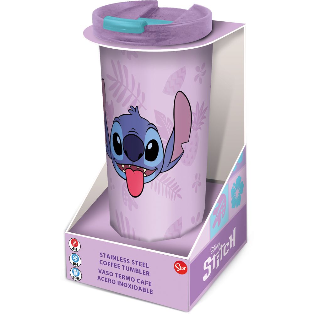 Vaso Cafe Termico 425ml Lilo Y Stitch Acero Inoxidable